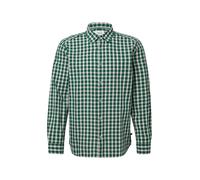 Langarmhemd S.OLIVER, Herren, Gr. XXXL, N-Gr, grün check, Web, Obermaterial: 100% Baumwolle, kariert, casual, regular fit taillenbedeckt, Langarm Manschette, Hemden, mit Karo Muster (71416203-XXXL) gr