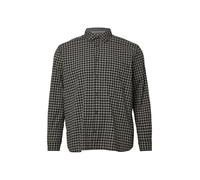 Regular Fit: Elastisches Button-Down-Hemd mit Karomuster 4XL schwarz 2176929.99N1.4XL