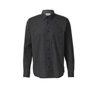 Regular Fit: Hemd mit Allover-Print und Brusttasche XXL schwarz 2170215.99A1.XXL