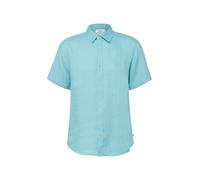 s.Oliver Hemd - Regular Fit leichtes Leinenhemd mit Kentkragen Türkis Größe M