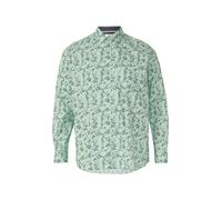 Slim Fit: Langarmhemd mit All-over-Print und Kentkragen 5XL türkis|mehrfarbig 2177159.61A1.5XL