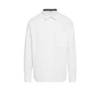 Langarmhemd S.OLIVER, Herren, Gr. XXL, N-Gr, weiß, Web, Obermaterial: 100% Baumwolle, unifarben, casual, regular fit taillenbedeckt, Langarm Manschette, Hemden, mit Brusttasche (16597607-XXL) weiß