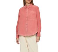 Hemdbluse aus Feincord 46 Orange