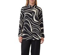 Hemdbluse mit All-over-Print 44 schwarz 2171635.99A3.44