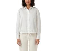 Hemdbluse mit Glitzersteinen und Schnürung am Saum 44 creme 2173087.0210.44