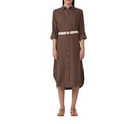 Hemdblusenkleid im Relaxed Fit mit geflochtenem Gürtel 44 braun 2165752.8828.44