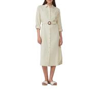 Hemdblusenkleid im Relaxed Fit mit geflochtenem Gürtel 46 creme 2165752.0750.46