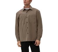 s.Oliver Men's 2125780 Hemden Langarm, braun 8613, M
