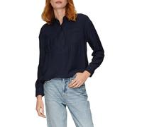 s.Oliver Hemdkragenbluse aus Viskosemix Navy 44