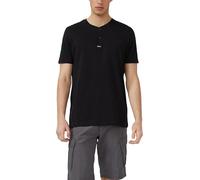 Henley-Shirt in Flammgarnstruktur XL schwarz 2176157.9999.XL
