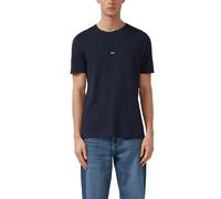 s.Oliver Poloshirt Herren L, Single Jersey, 100% Baumwolle, navy, hüftbedeckend