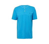 T-Shirt S.OLIVER, Herren, Gr. S, blau (petrol), Jersey, Obermaterial: 100% Baumwolle, unifarben, casual, regular fit taillenbedeckt, Rundhals, Kurzarm, Shirts, mit Logo Print (98638461-S) petrol