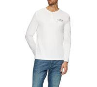 s.Oliver Henley-Shirt mit Flammgarnstruktur und Stickerei