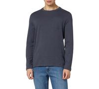 s.Oliver Herren 2138668 Langarmshirt mit Flammgarnstruktur, 5777 blau, XXL