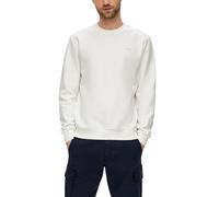 s.Oliver Herren 2141486 Sweatshirt mit Logo-Detail, 0120 weiß, XL