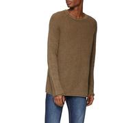 Locker gestrickter Pullover mit Waschung S braun 2151025.8596.S