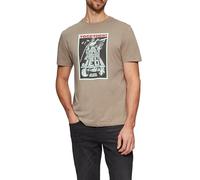 Regular Fit T-Shirt aus Baumwolle mit Starwars®-Print L men Hellbraun