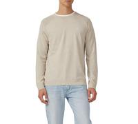 s.Oliver Pullover Moulinéstrick Rundhals mit Raglanärmeln 100% Baumwolle Regular Fit Beige XL