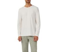 s.Oliver Red Label - Longsleeve mit Crew Neck und Label-Patch weiß - Gr. - L