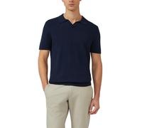 Gestricktes Poloshirt aus Baumwoll-Leinen-Mix 3XL blau 2175905.5978.3XL