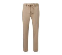 s.Oliver BLACK LABEL Hose mit elastischem Bund mit Tunnelzug Modell 'JOGGSUIT' in Beige, Größe 46