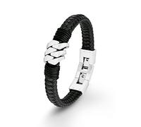 s. Oliver Herren-Armband Edelstahl Kautschuk 22 cm - 5405
