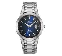 s.Oliver Herren-Armbanduhr XL Analog Quarz Edelstahl SO-2823-MQ