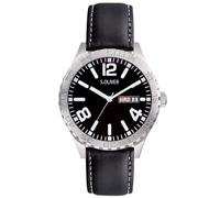s.Oliver Herren-Armbanduhr XL Analog Quarz Leder SO-2631-LQ