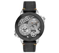 s.Oliver Herren-Armbanduhr XL Analog Quarz Leder SO-2948-LQ