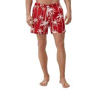 s.Oliver Red Label - Badehose mit Allover-Print rot - Gr. - L