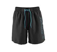 s.Oliver Herren Badeshorts, Schwimmshorts, schwarz, orange (M(50), Schwarz)
