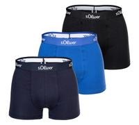 s.Oliver Herren Boxershorts, 3er Pack - Boxerbrief, Baumwoll-Stretch Blau XL