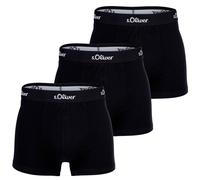s.Oliver Herren Boxershorts, 3er Pack - Boxerbrief, Baumwoll-Stretch Schwarz XXL