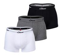 s.Oliver Herren Boxershorts Klassisch JH-34H-83013768 – 3er Pack Grau/Schwarz/Weiß XL
