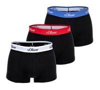 s.Oliver Herren Boxer Basic_1 Boxershorts, 3X schwarz gekontert, XXL (3er Pack)