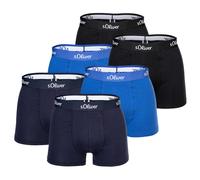 s.Oliver Herren Boxershorts, 6er Pack - Boxerbrief, Baumwoll-Stretch Blau XXL