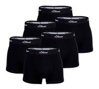 s.Oliver Herren Boxershorts, 6er Pack - Boxerbrief, Baumwoll-Stretch Schwarz M