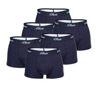s.Oliver Herren Boxershorts, 6er Pack - Trunks, Hipsters, Baumwoll-Stretch Marine S