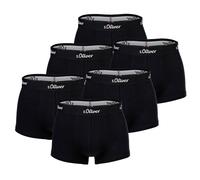 s.Oliver Herren Boxershorts, 6er Pack - Trunks, Hipsters, Baumwoll-Stretch Schwarz XXL