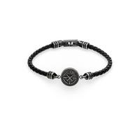 s.Oliver Herren Bracelet - Armband aus mattiertem Edelstahl - IP Gun - 22 cm - wasserfest & hautfreundlich