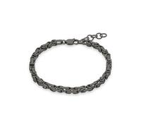 s.Oliver Herren Bracelet - Armband aus mattiertem Edelstahl - IP Gun - Verstellbar bis 22 cm - wasserfest & hautfreundlich