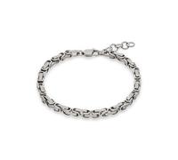 s.Oliver Herren Bracelet - Armband aus mattiertem Edelstahl - Silber - Verstellbar bis 22 cm - wasserfest & hautfreundlich