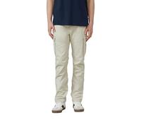 Cargohose S.OLIVER, Damen, Gr. L, N-Gr, bone beige, Web, Obermaterial: 97% Baumwolle, 3% Elasthan, unifarben, bootcut fit lang, Hosen Cargohose, mit Stretch (88446208-L) bone beige