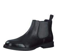 s.Oliver Herren Chelsea Boots aus Leder Elegant, Schwarz (Black), 44 EU
