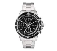 s.Oliver Herren Chronograph Quarz Uhr mit Edelstahl Armband SO-3860-MC