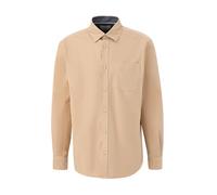 s.Oliver Herren Hemd Langarm, Regular Fit Brown S