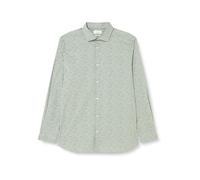 s.Oliver Herren 2133492 Hemd Langarm, Slim Fit, Green, 3XL