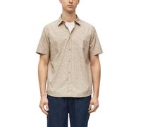 Regular Fit: Elastisches Kurzarmhemd mit All-over-Print L braun|weiß 2176496.86A0.L