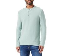 s.Oliver Herren Henley Langarmshirt Green, XXL