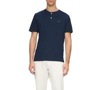 s.Oliver Herren Henley-Shirt mit Flammgarnstruktur Henley T-Shirt